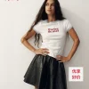 HM2026夏季新款女装印花图案T恤1341017